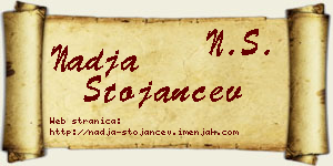 Nadja Stojančev vizit kartica